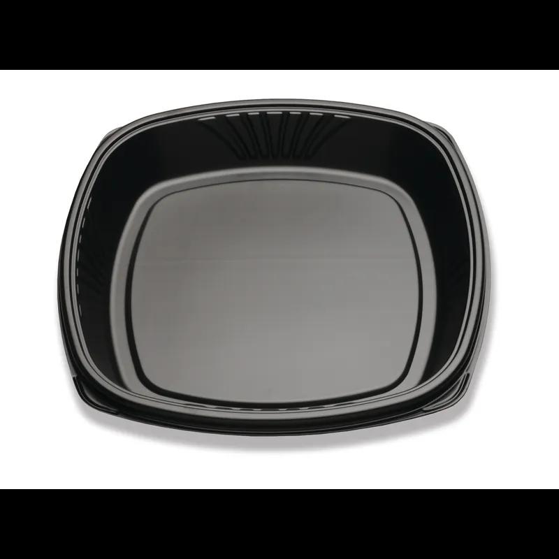Take-Out Container Base 5X5 IN PS Black Square Shallow 48/Case
