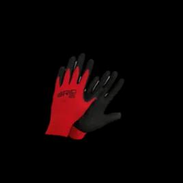 Grip Fit® Gloves Large (LG) Red Black Poly Nylon Spandex Foam Nitrile Palm Coating 144/Case