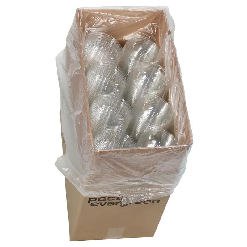 Bowl & Lid Combo 8 OZ RPET Clear Round Hinged 250/Case