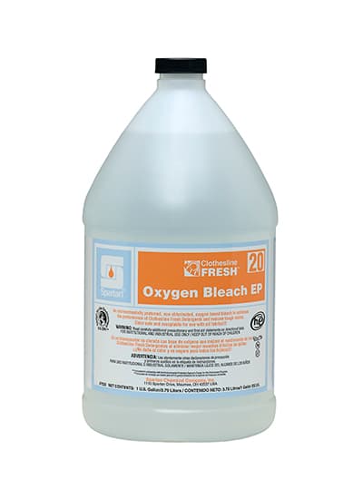 Clothesline Fresh® EP 20 Unscented Oxygen Bleach Laundry Bleach 1 GAL Mild Acid 4/Case