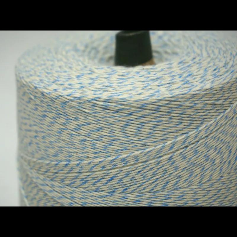 Twine Blue White Cotton 4PLY Cone 1/Roll