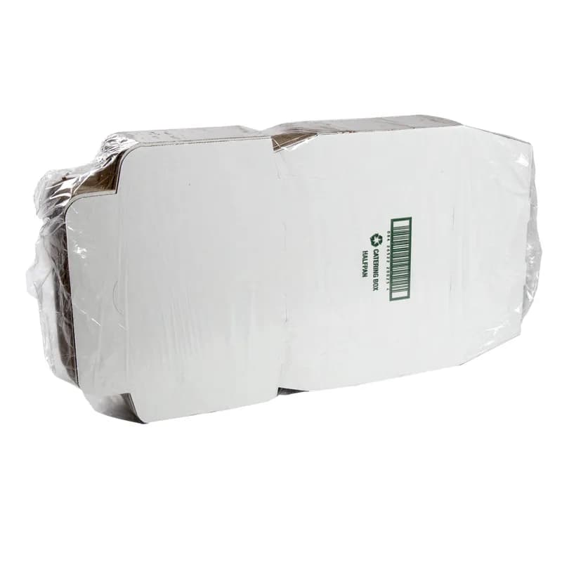 Catering Box 1/2 Size 13X10.875X3 IN Corrugated Paperboard White 50 Count/Pack 1 Packs/Case 50 Count/Case
