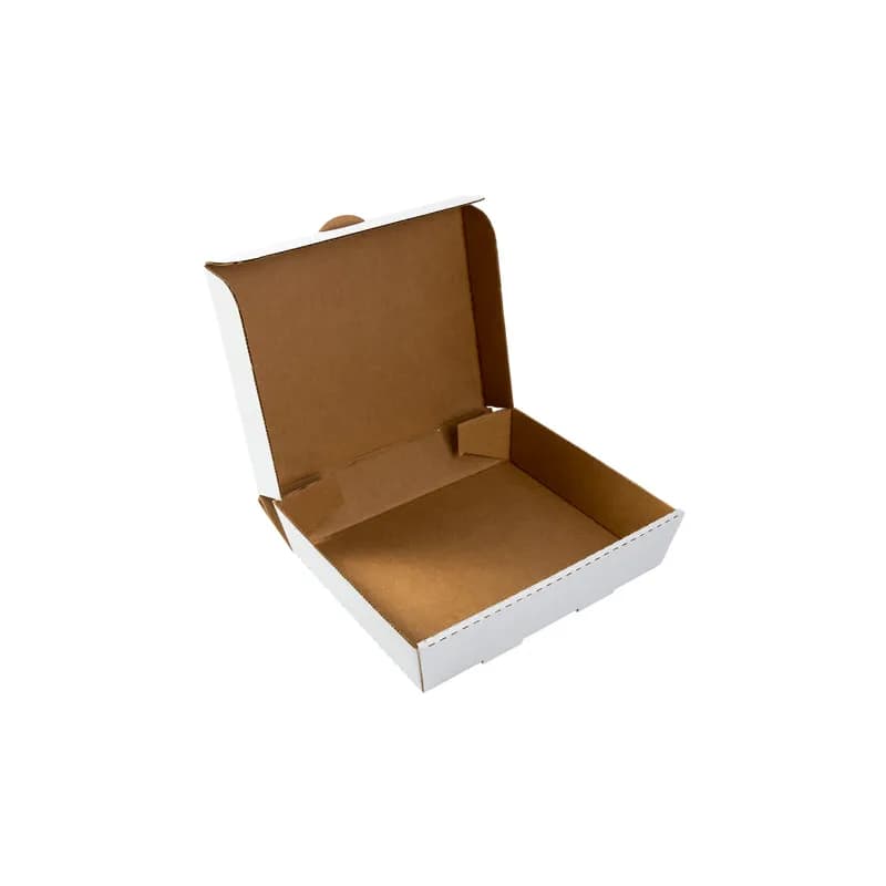 Catering Box 1/2 Size 13X10.875X3 IN Corrugated Paperboard White 50 Count/Pack 1 Packs/Case 50 Count/Case