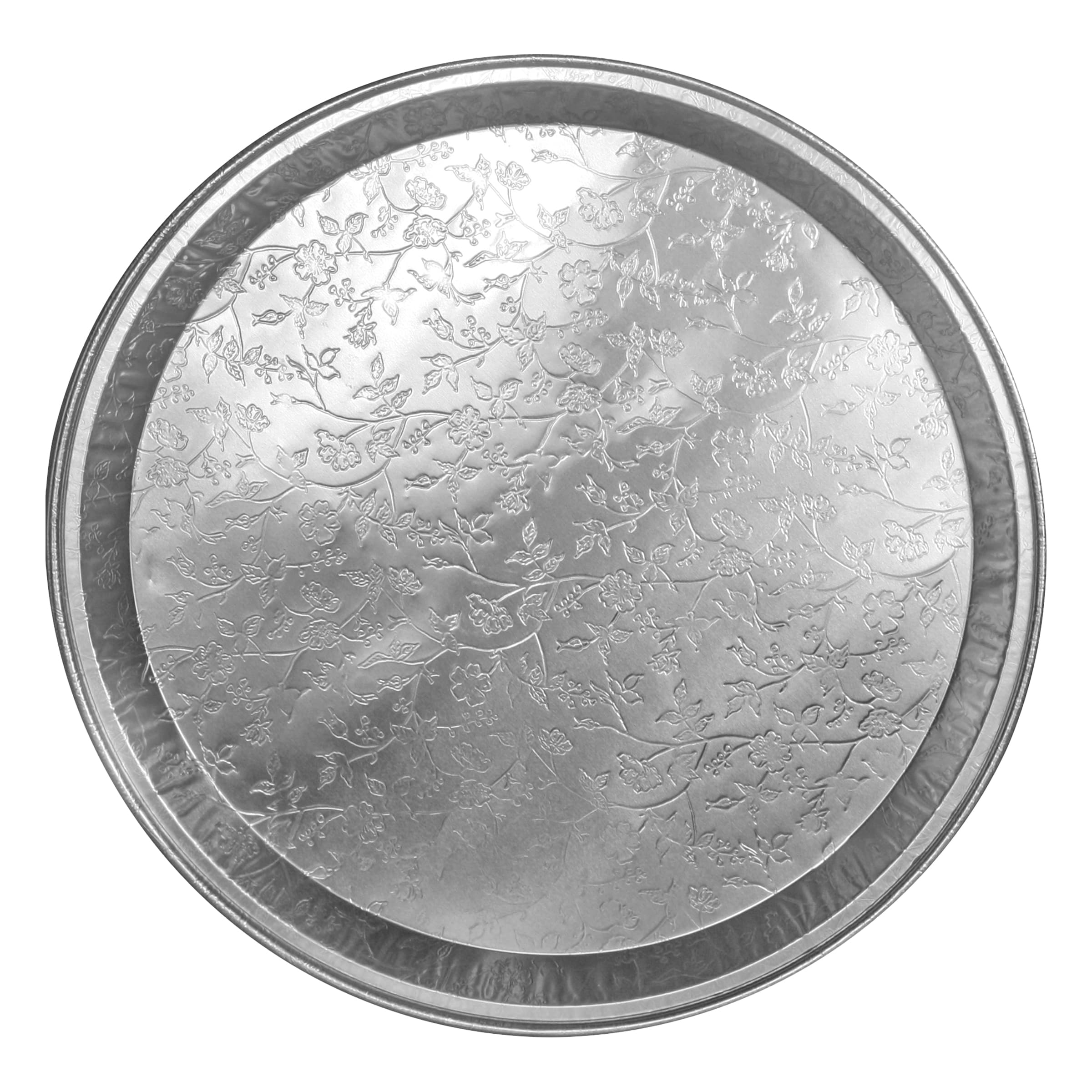 Serving Tray 12X1 IN Aluminum Silver Round 25/Case