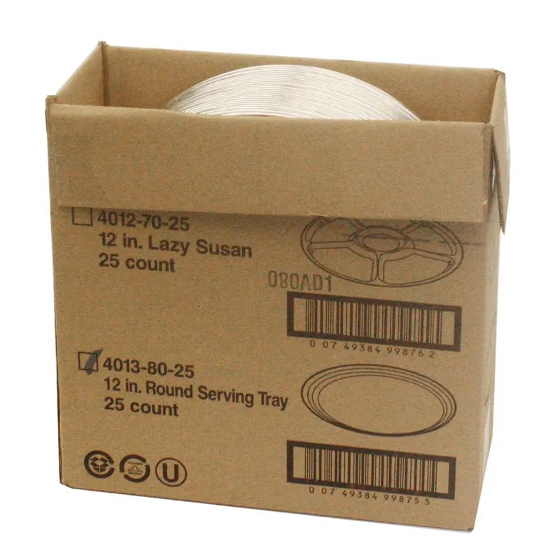 Serving Tray 12X1 IN Aluminum Silver Round 25/Case