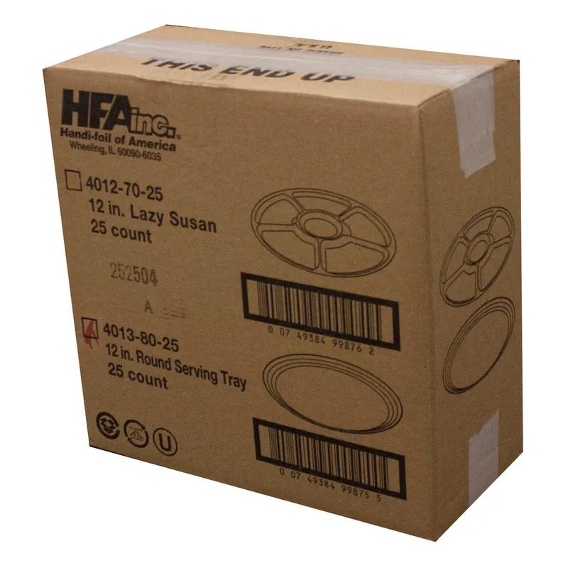 Serving Tray 12X1 IN Aluminum Silver Round 25/Case