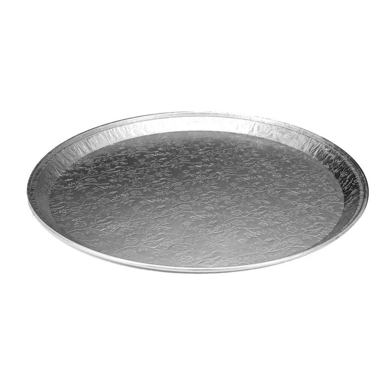 Serving Tray 12X1 IN Aluminum Silver Round 25/Case