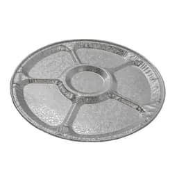 Serving Tray 16 IN 5 Compartment Aluminum Round Lazy Susan 25/Case