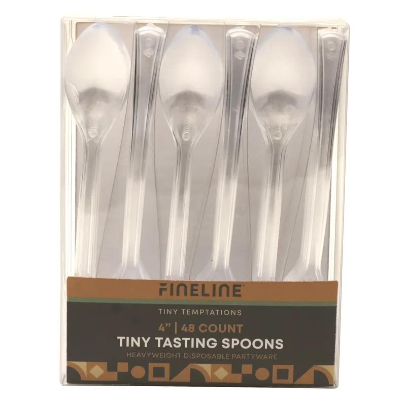 Tiny Tasters Tasting Spoon 4 IN Clear 20 Count/Pack 48 Packs/Case 960 Count/Case