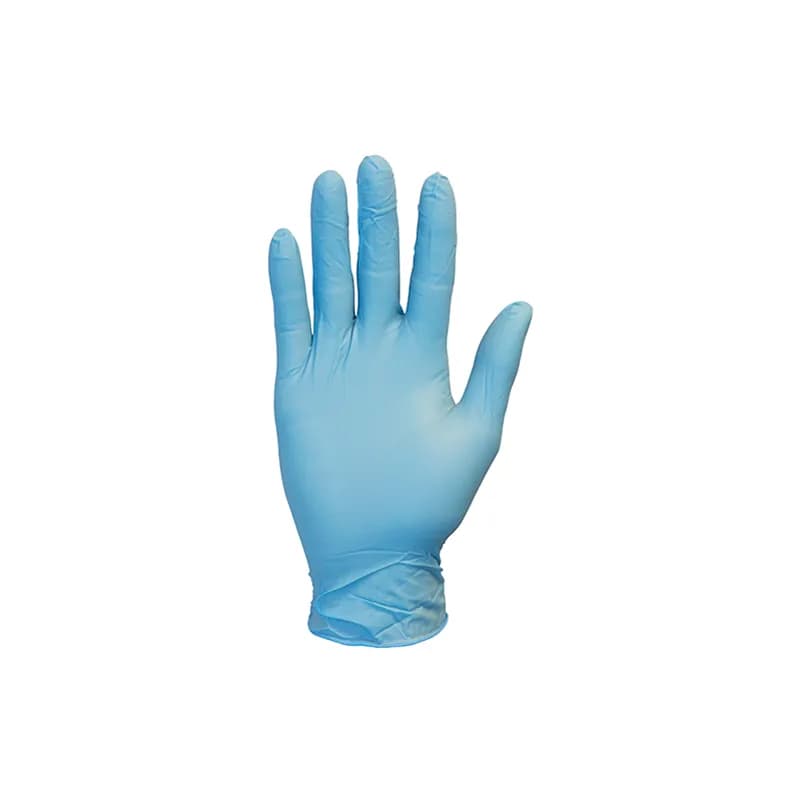 Safety Zone® Gloves Medium (MED) Blue 7MIL Nitrile Powder-Free 100 Count/Box 10 Box/Case