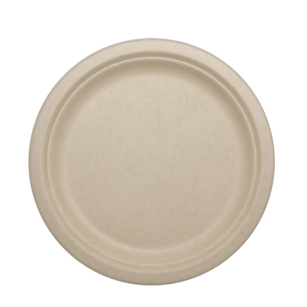 Plate 9 IN Pulp Fiber Kraft Freezer Safe Microwave Safe 1000/Case