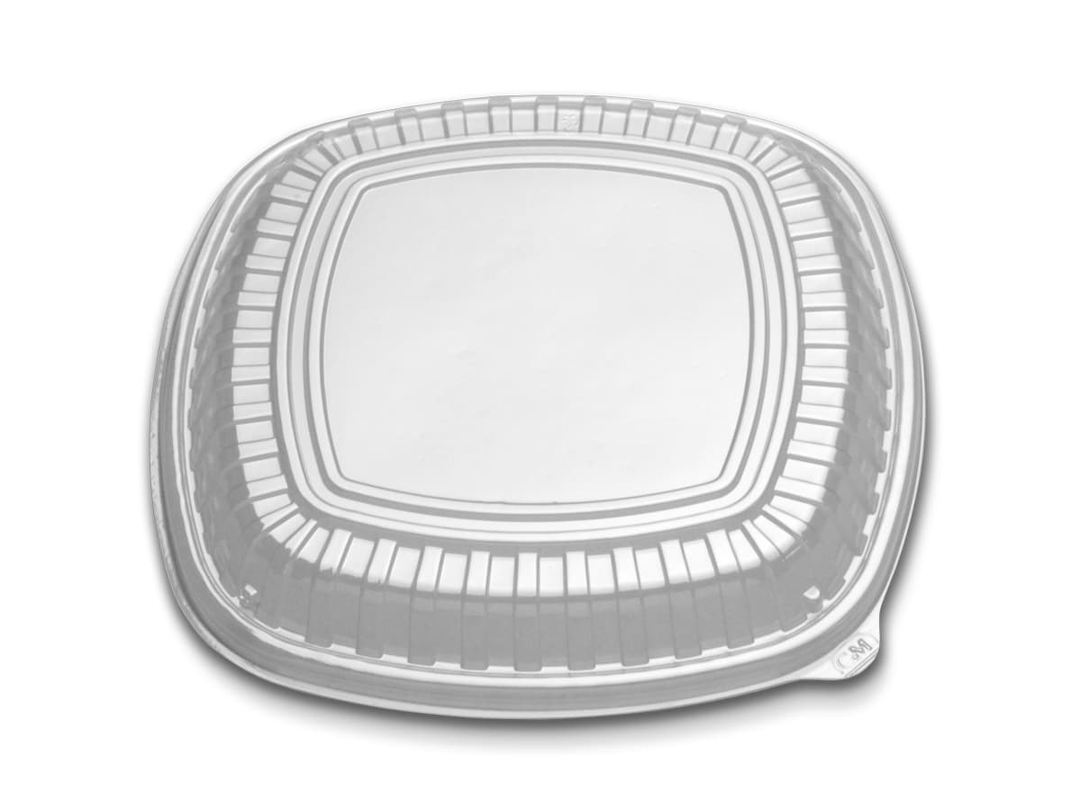 Lid Dome 12 IN PS For Take-Out Container Base Unhinged 60/Case
