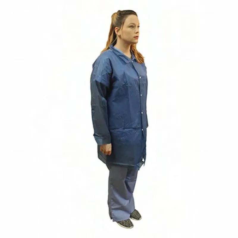 PolyLite® Lab Coat 5XL Blue PP Snap Front Long Sleeve 30/Case