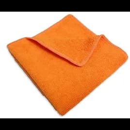 Cleaning Cloth 16X16 IN Lightweight Microfiber Orange 12 Count/Bag 20 Bags/Case