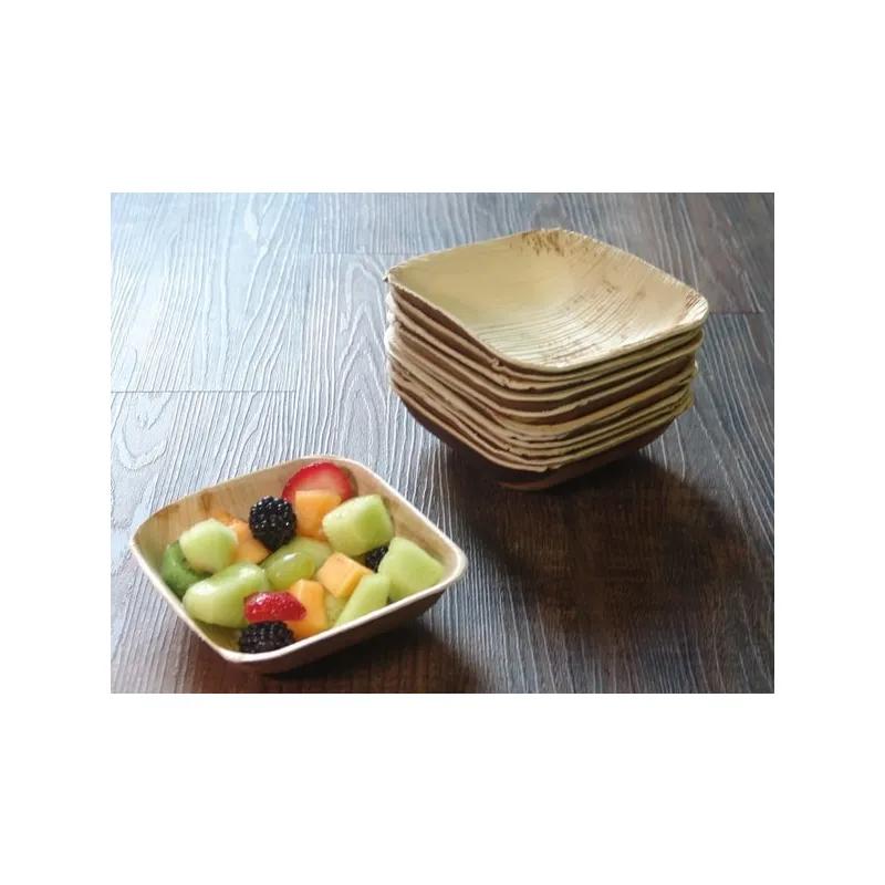 Bowl 12 OZ Palm Leaf Bamboo Square Microwave Safe Oven Safe 300/Case