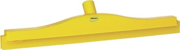 Vikan® Floor Squeegee 19.7X2.8X3.9 IN PP TPE Rubber Yellow Hygienic With Replacement Cassette Euro Threaded 1/Each