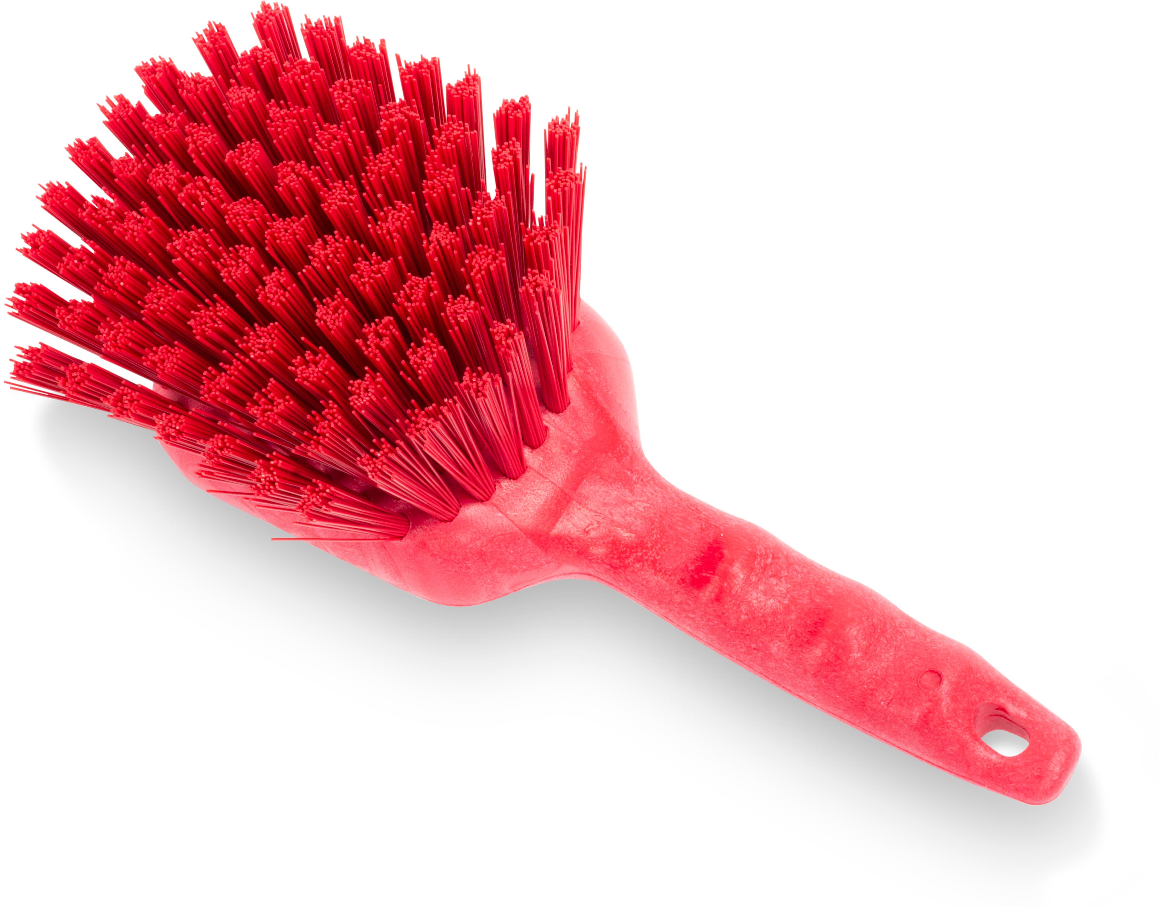 Sparta® Scrub Brush 8 IN PP Polyester Red Color Coded Short Handle Floater 1/Each
