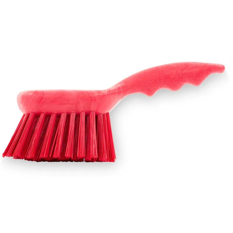 Sparta® Scrub Brush 8 IN PP Polyester Red Color Coded Short Handle Floater 1/Each