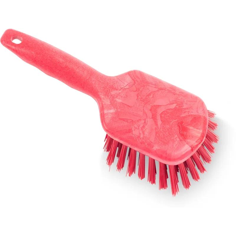 Sparta® Scrub Brush 8 IN PP Polyester Red Color Coded Short Handle Floater 1/Each