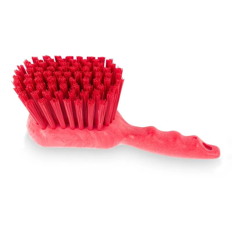 Sparta® Scrub Brush 8 IN PP Polyester Red Color Coded Short Handle Floater 1/Each