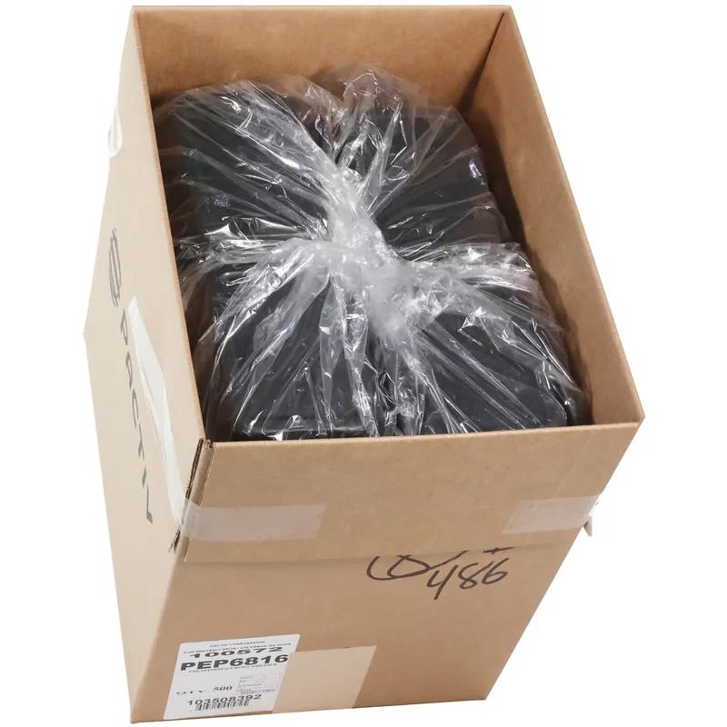 Pressware® Take-Out Tray 6.03X7.94X1.75 IN Paperboard Black Dual Ovenable 500/Case