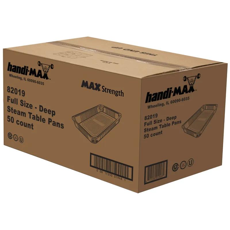 Handi-Max Steam Table Pan Full Size 343 OZ Aluminum Deep 50/Case