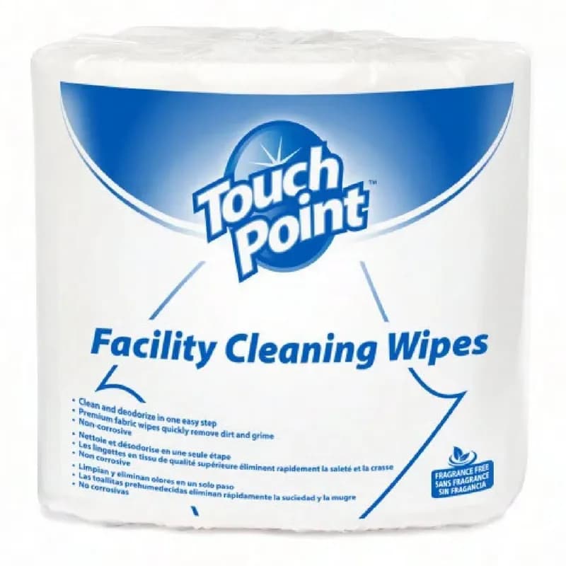 Touch Point® Cleaner Unfolded: 8X5 IN Surface Wipe 2000 Count/Roll 2 Rolls/Case