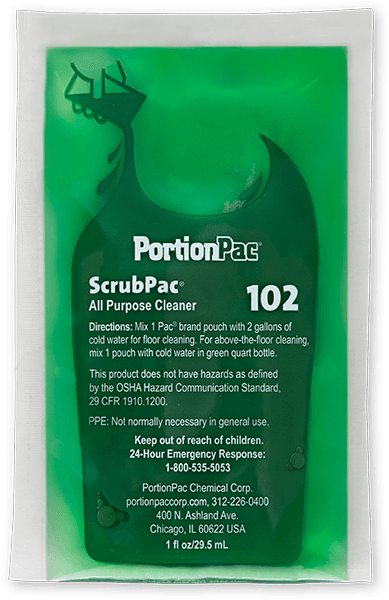 ScrubPac® All Purpose Cleaner Detergent 1 OZ 102/Case
