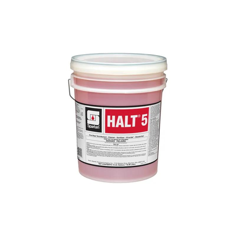 Halt® 5 Fresh Scent Disinfectant Cleaner 5 GAL Alkaline One Step 1/Each