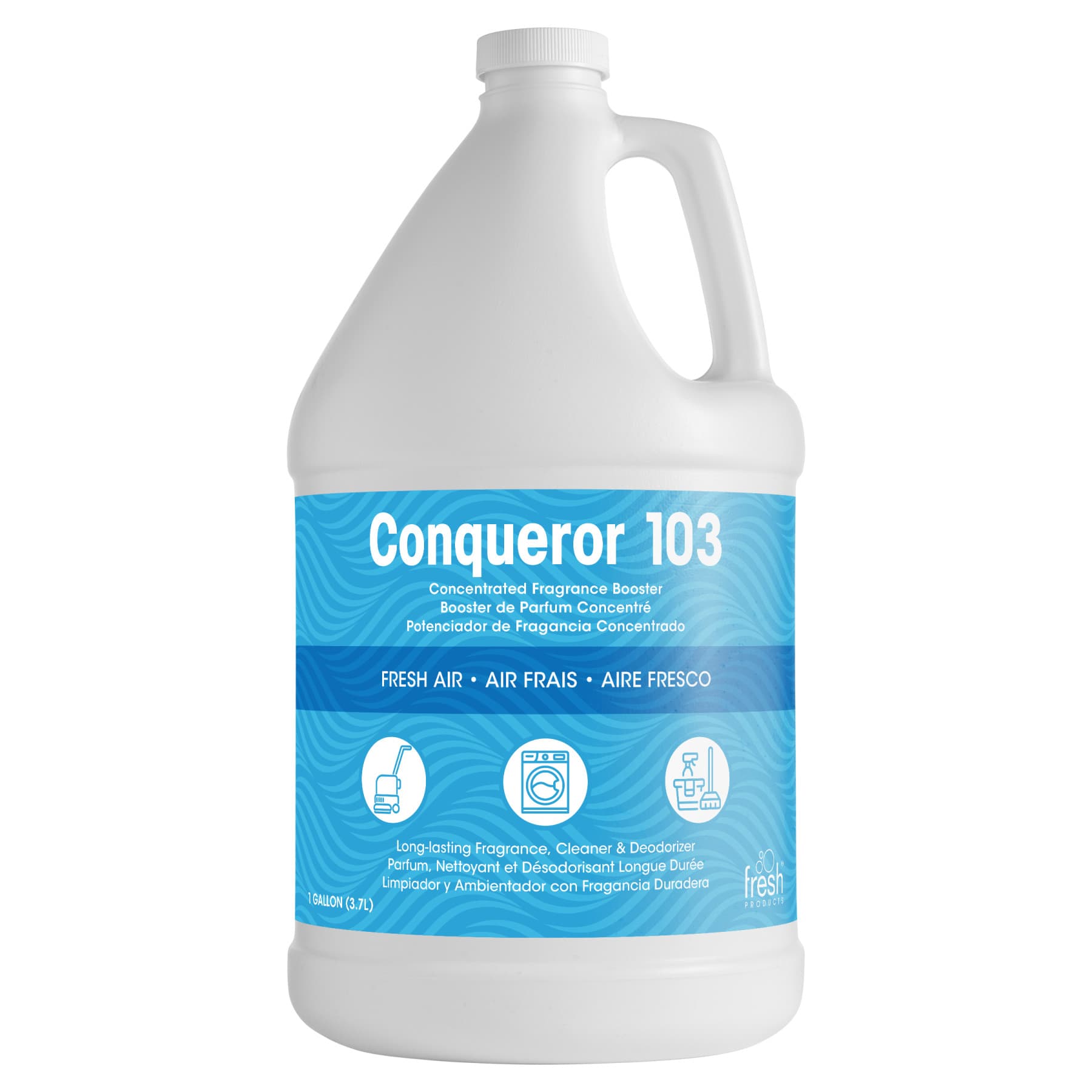 Conqueror 103 Deodorizing Cleaner Fresh Air Clear 4/Case