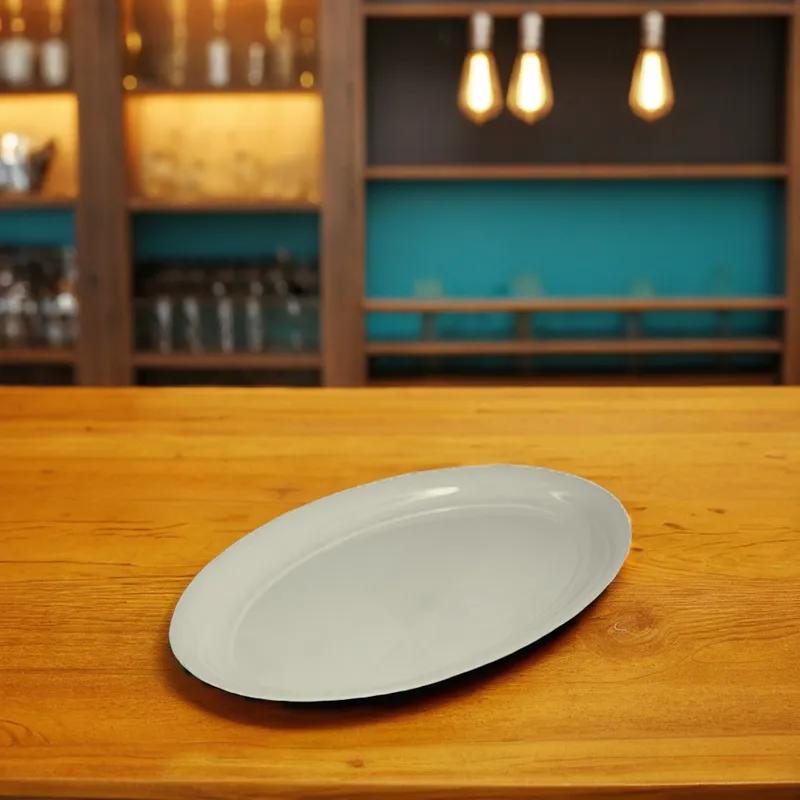 Victoria Bay Serving Tray 14X25 IN White Oval 20/Case