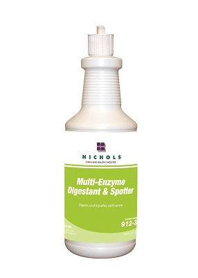 Digestant Deodorizer Carpet Spotter 1 QT Multi-Enzyme 12/Case