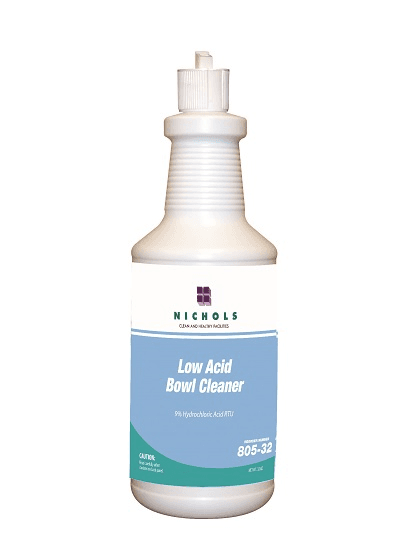 Toilet Bowl Cleaner Low Acid 9% Hydrochloric Acid (HCL) 12/Case