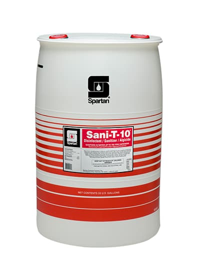 Sani-T-10® Mild Scent Disinfectant & Sanitizer 55 GAL Drum Multi Surface Food Contact Neutral 1/Each