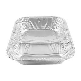 Cafeteria & School Lunch Tray 6.5X5X1.25 IN 2 Compartment Aluminum Silver Oblong 1000/Case