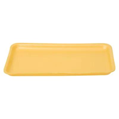 1525S Meat Tray 8X14.75X0.9 IN Polystyrene Foam Yellow Rectangle 250/Case