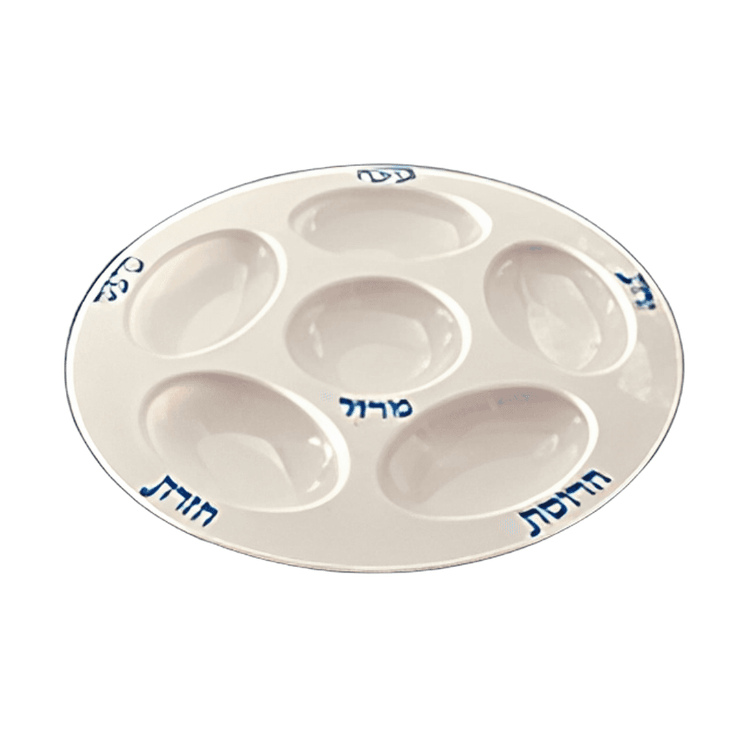 Seder Plate Plastic White 18/Case