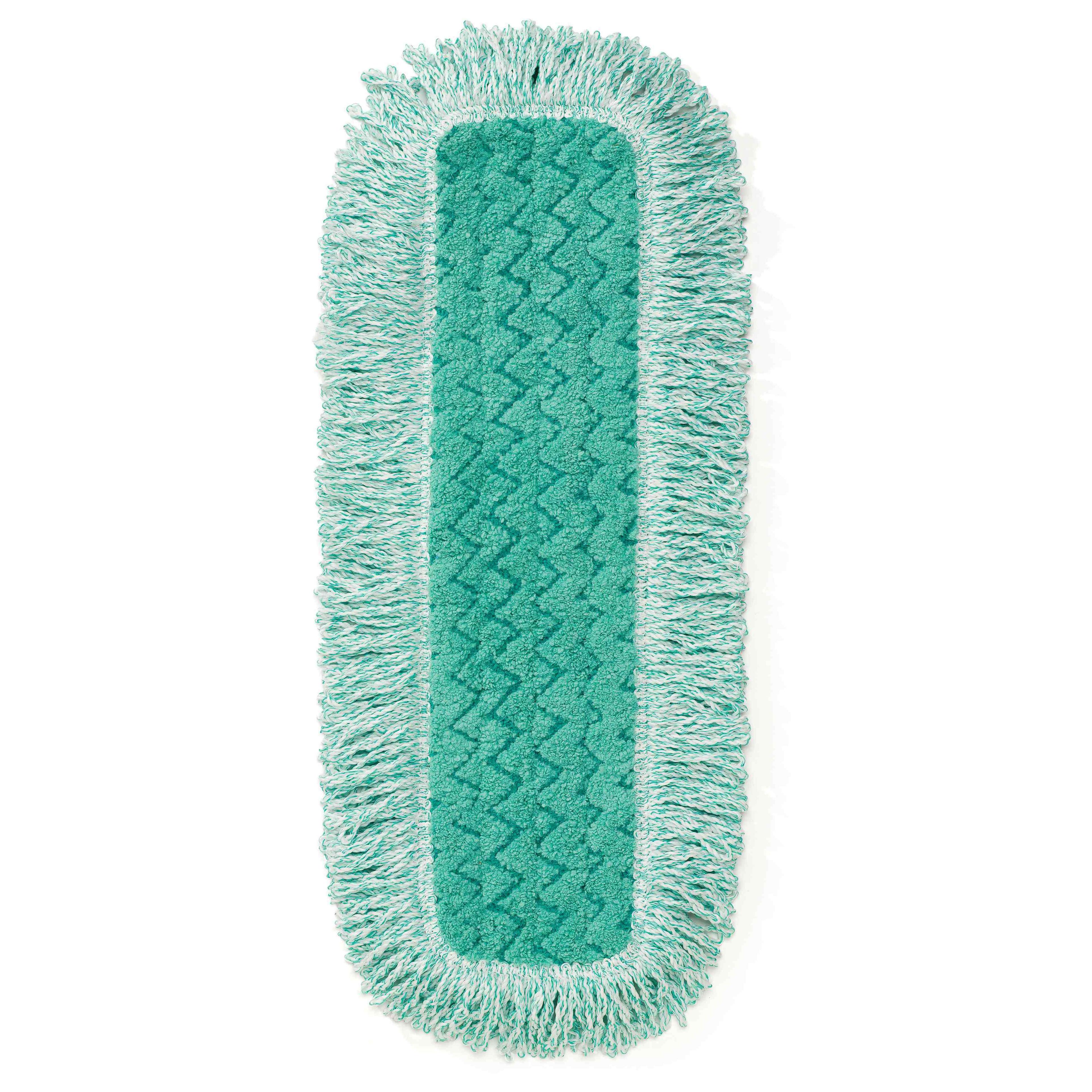 Hygen™ Dust Mop 18 IN Green Microfiber Fringed 6/Case