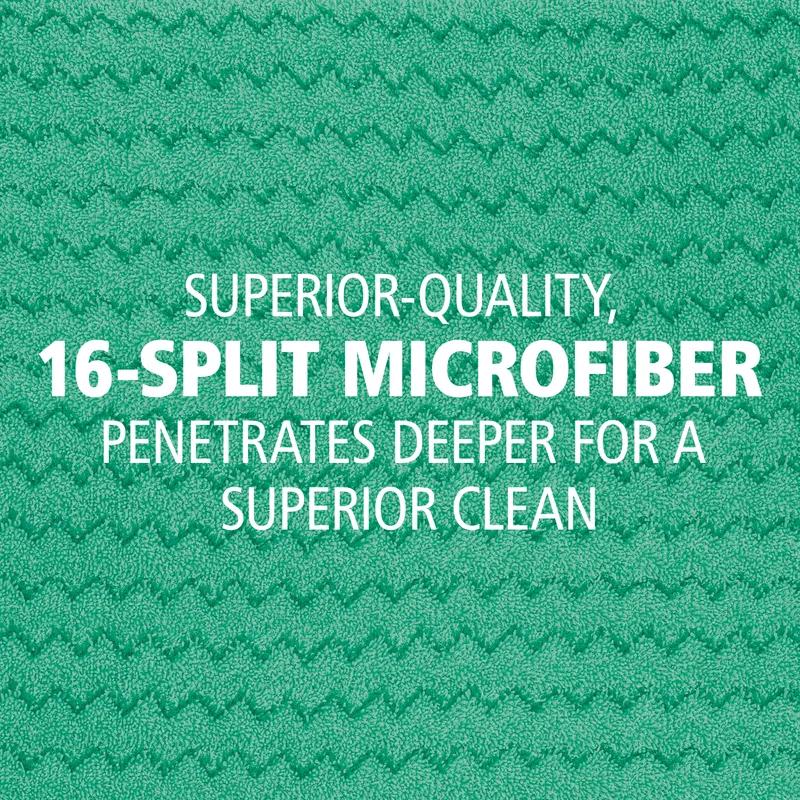 Hygen™ Dust Mop 18 IN Green Microfiber Fringed 6/Case