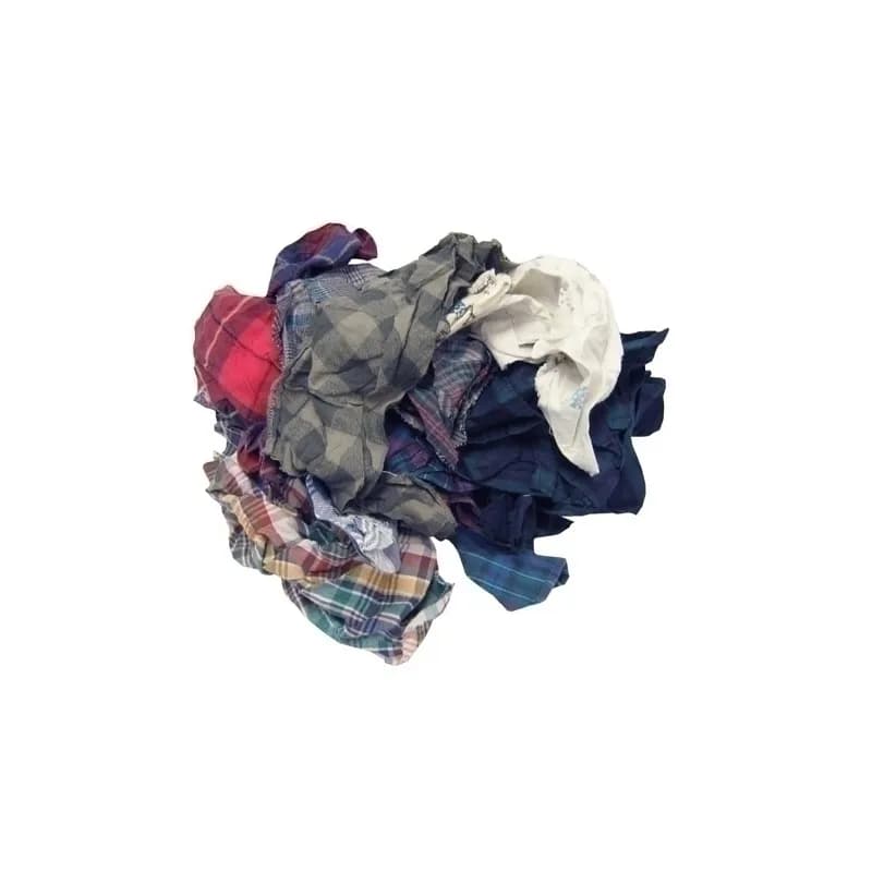 Hospital Cleaning Cloth 50 LB Flannel Assorted Recycled 1/Case