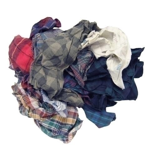 Hospital Cleaning Cloth 50 LB Flannel Assorted Recycled 1/Case