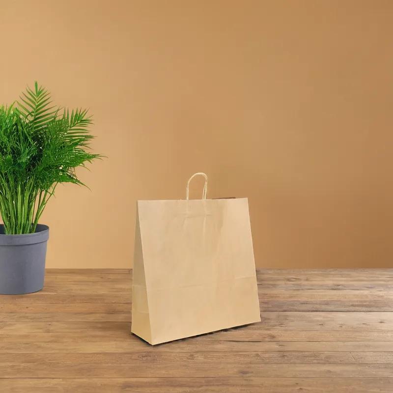 Victoria Bay Shopper Bag 18X7X18.62 IN Paper Kraft Gusset 200/Bundle
