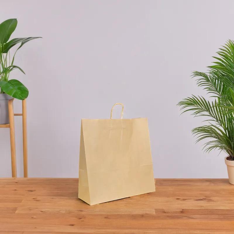 Victoria Bay Shopper Bag 18X7X18.62 IN Paper Kraft Gusset 200/Bundle