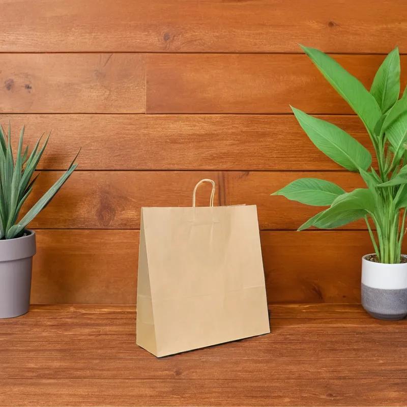 Victoria Bay Shopper Bag 18X7X18.62 IN Paper Kraft Gusset 200/Bundle