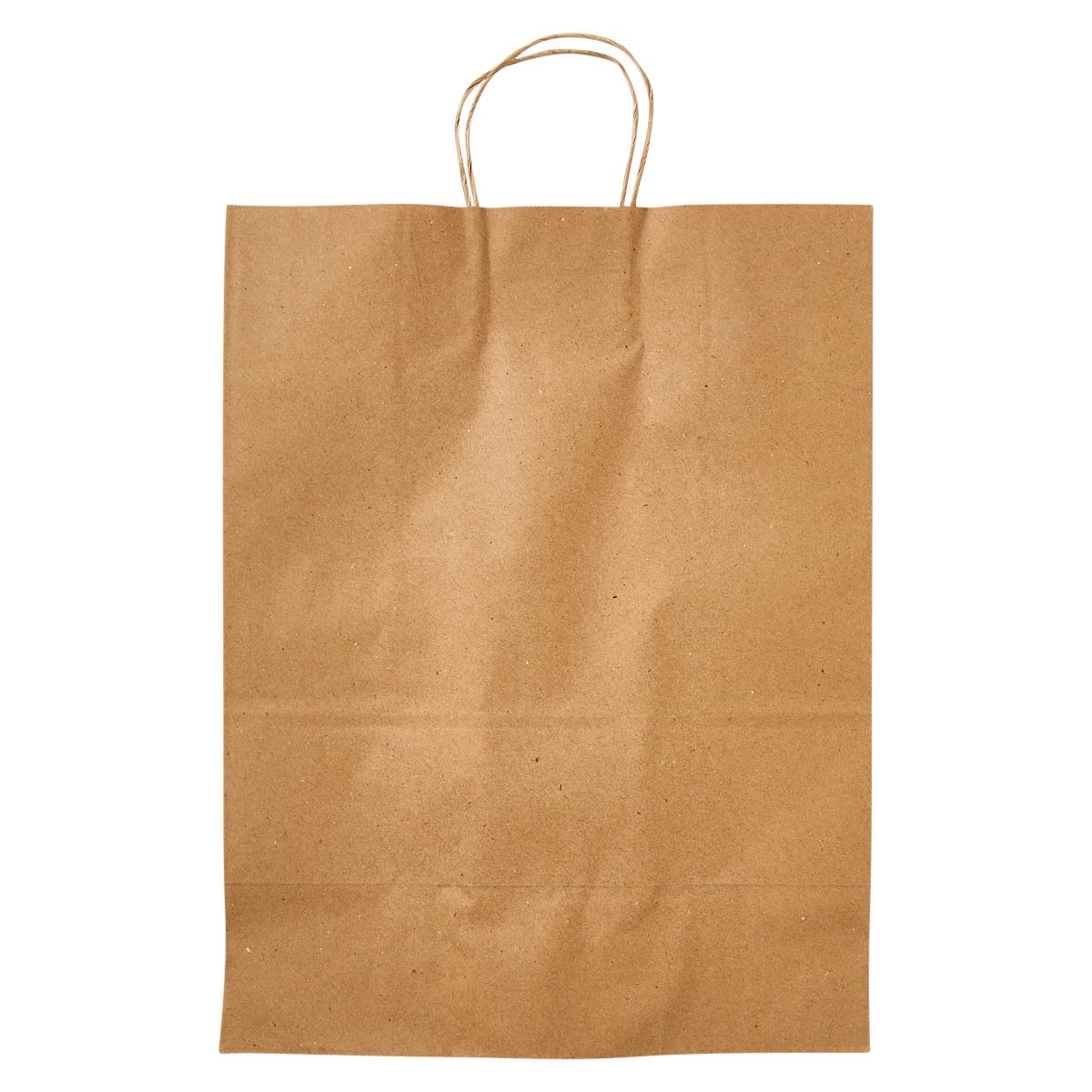 Victoria Bay Shopper Bag 13X7X17 IN Paper Kraft Gusset 250/Bundle