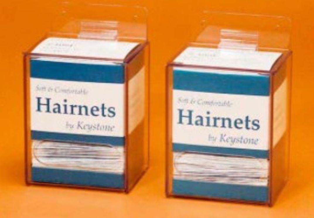 Keystone Hairnet Dispenser Small (SM) 4X3.5X5.5 IN Clear PETG 1/Each