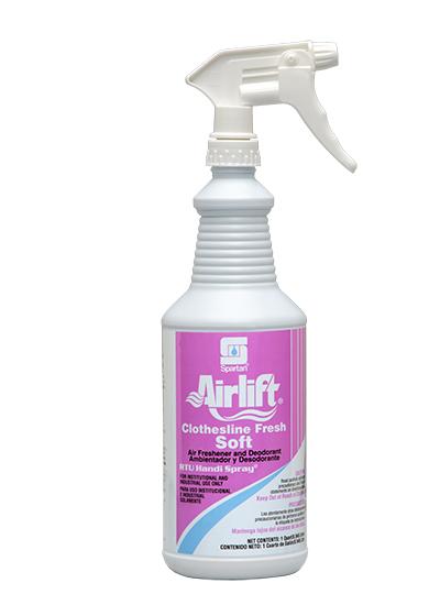 Airlift® Clothesline Fresh® Air Freshener Pleasant Scent Clear RTU 1 QT 12/Case