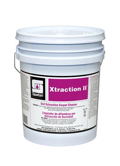 Xtraction II® Springtime Carpet Extraction Cleaner 5 GAL Pail Heavy Duty Non-Caustic Alkaline Concentrate 1/Each