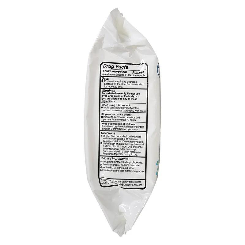 Hand Sanitizer Wipe 7X6 IN Lemon Antibacterial Dual Action 150 Sheets/Pack 12 Packs/Case 1800 Sheets/Case