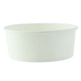 Food Container Base 24 OZ Paper White Round Grease Resistant 45 Count/Pack 8 Packs/Case 360 Count/Case